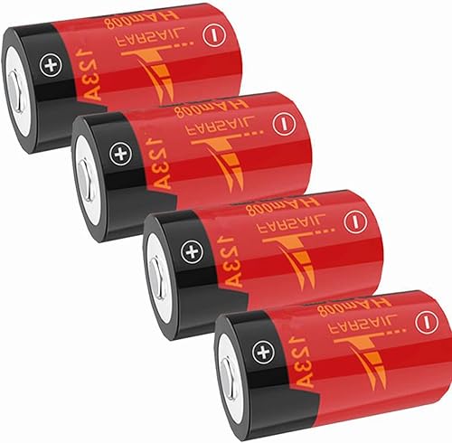 Miniatura 9 de Baterías recargables de 123A para Arlo, FARSAIL 4 unidades de 800 mAH ICR17335 NiMH para cámaras de seguridad inalámbricas Arlo VMC3030 VMK3200