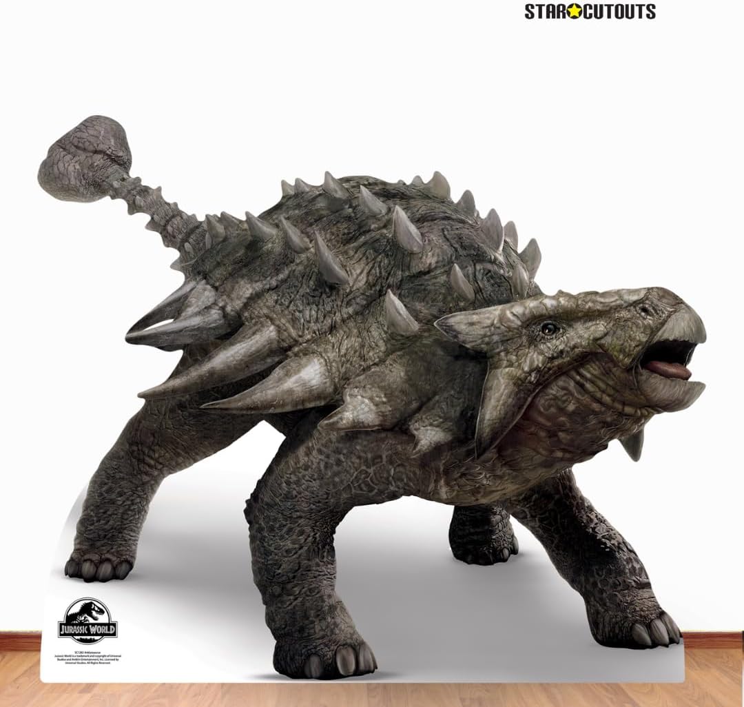 Star Cutouts SC1283 Official Jurassic World Ankylosaurus Dinosaur and Collectors Item 103cm Tall, Multicolour