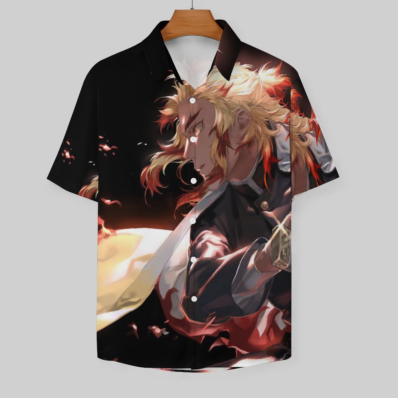 鬼滅の刃　煉獄杏寿郎アロハシャツ 非売品】鬼滅の刃 煉獄杏寿郎 アロハシャツ ローソン 当選 限定