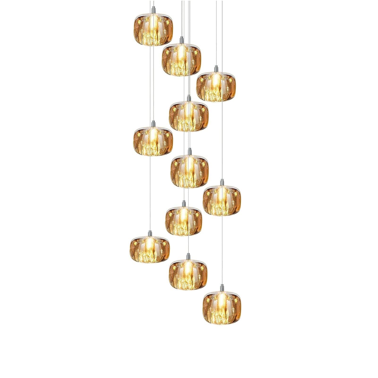 ルミナベッラMessalina SO4 peodant　chrome Roman Crystal 4-Light Chrome Chandelier - Indoor Lighting