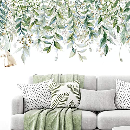Vinilos Decorativos Hojas Verdes Removibles 3D 2 Piezas miniatura 4