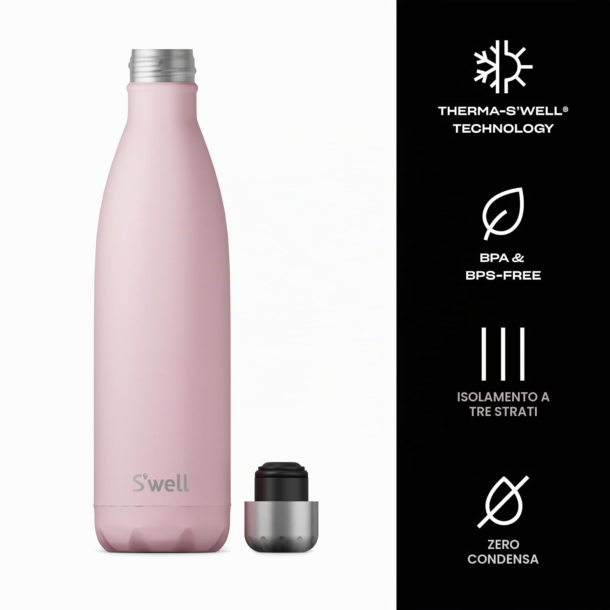 S'well - Borraccia termica in acciaio INOX 25 oz Pink Topaz
