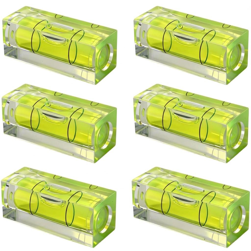 Mini Spirit Level, Small Bubble Level Bullseye Bubble Spirit Level for Leveling Phonograph Drill Picture Hanging Turntable Camera Tripod (6)