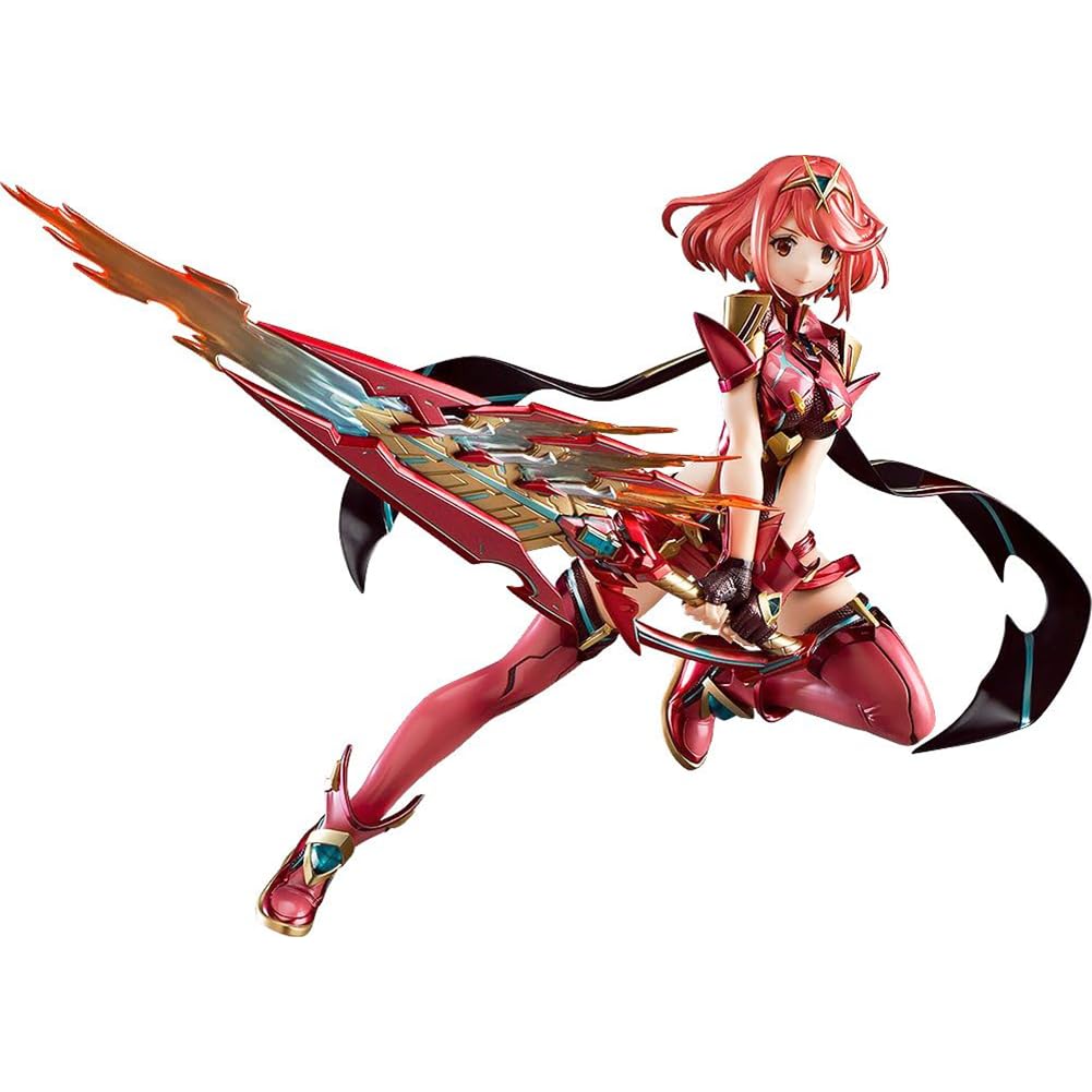 Xenoblade - 2 statuette di Pyra Homura con posizione di combattimento, 21 cm, da collezione, modellino, decorazione da scrivania, regalo di compleanno per i fan
