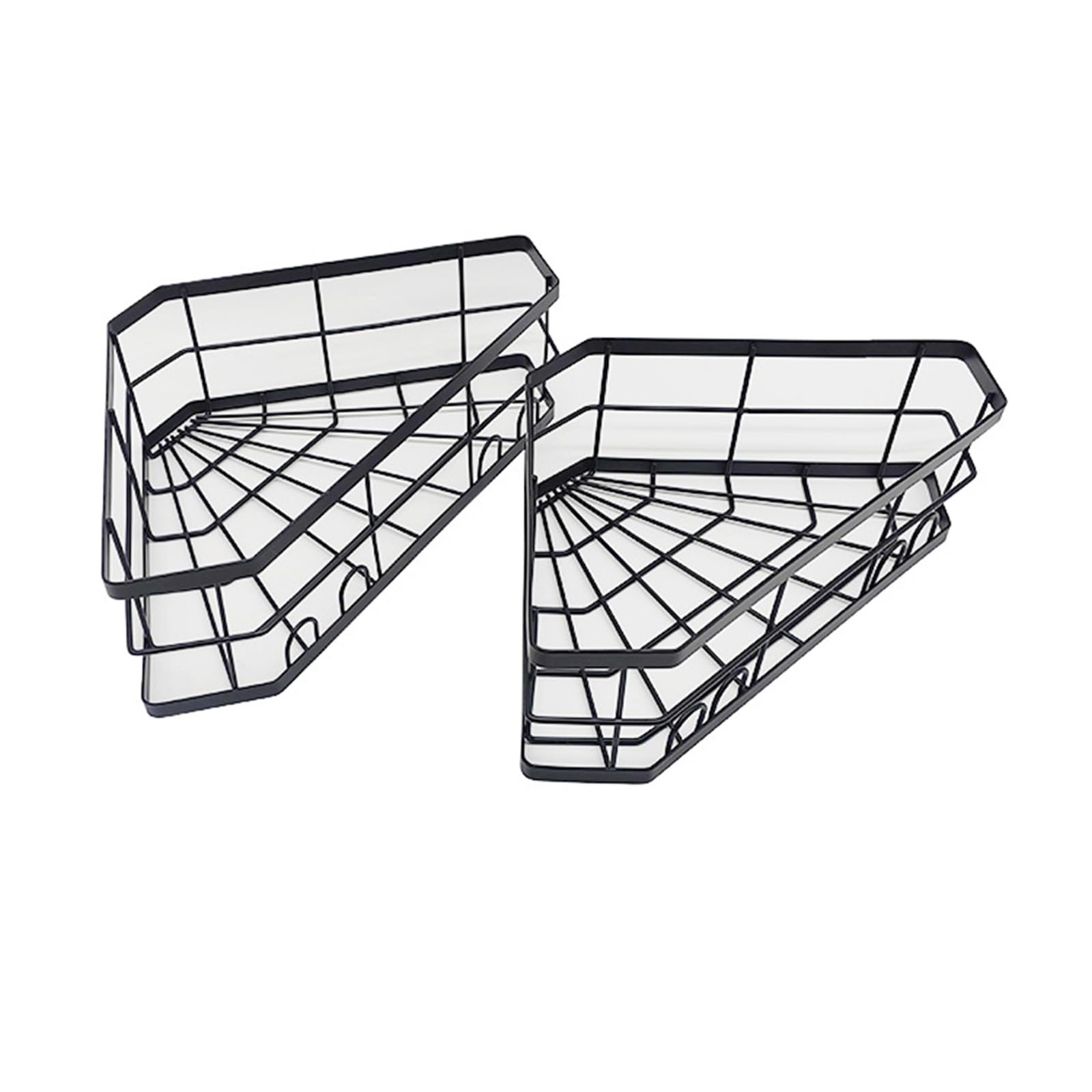 Kalttoy Multicolor Triangular Layered Shelf Bathroom Corner Shelf Form Storage Rack Iron Storage Simple Install For Bathroom Toiletries Form Rack