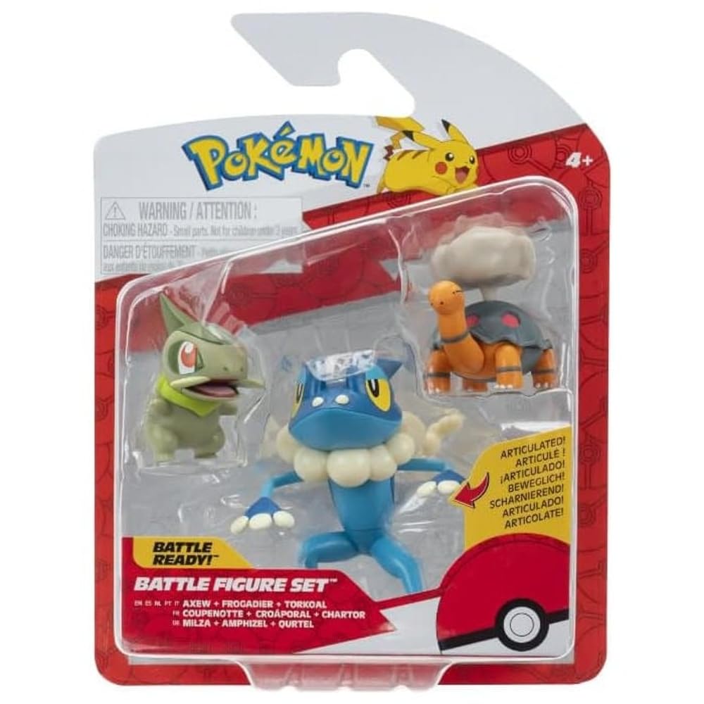 Amazon.com: Pokémon Battle Figure 3 Pack - 5cm Figures Torkal