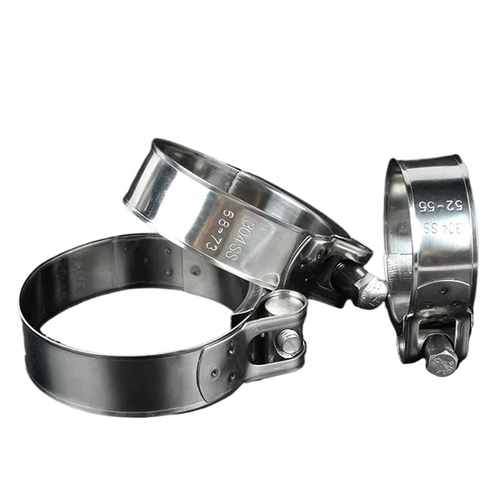 Hqycl One Color 1Pcs 304 Stainless Steel Powerful Hose Clamps Exhaust Air Water Pipes Sealing Powerful Strength Repair Welding Tools(23-25Mm)