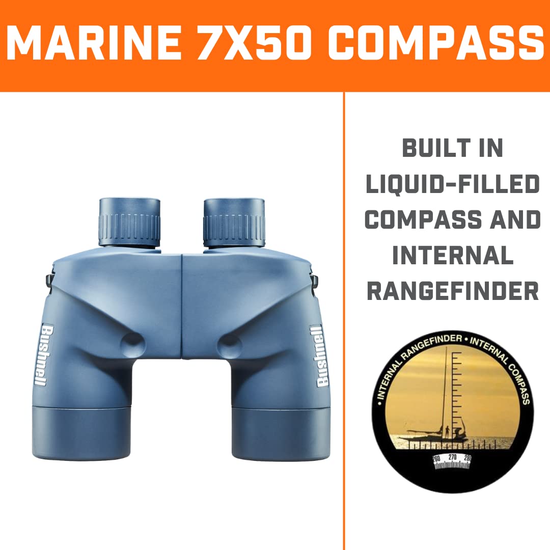 Amazon | Bushnell Marine 7 x 50 Waterproof/Fogproof Binoculars w