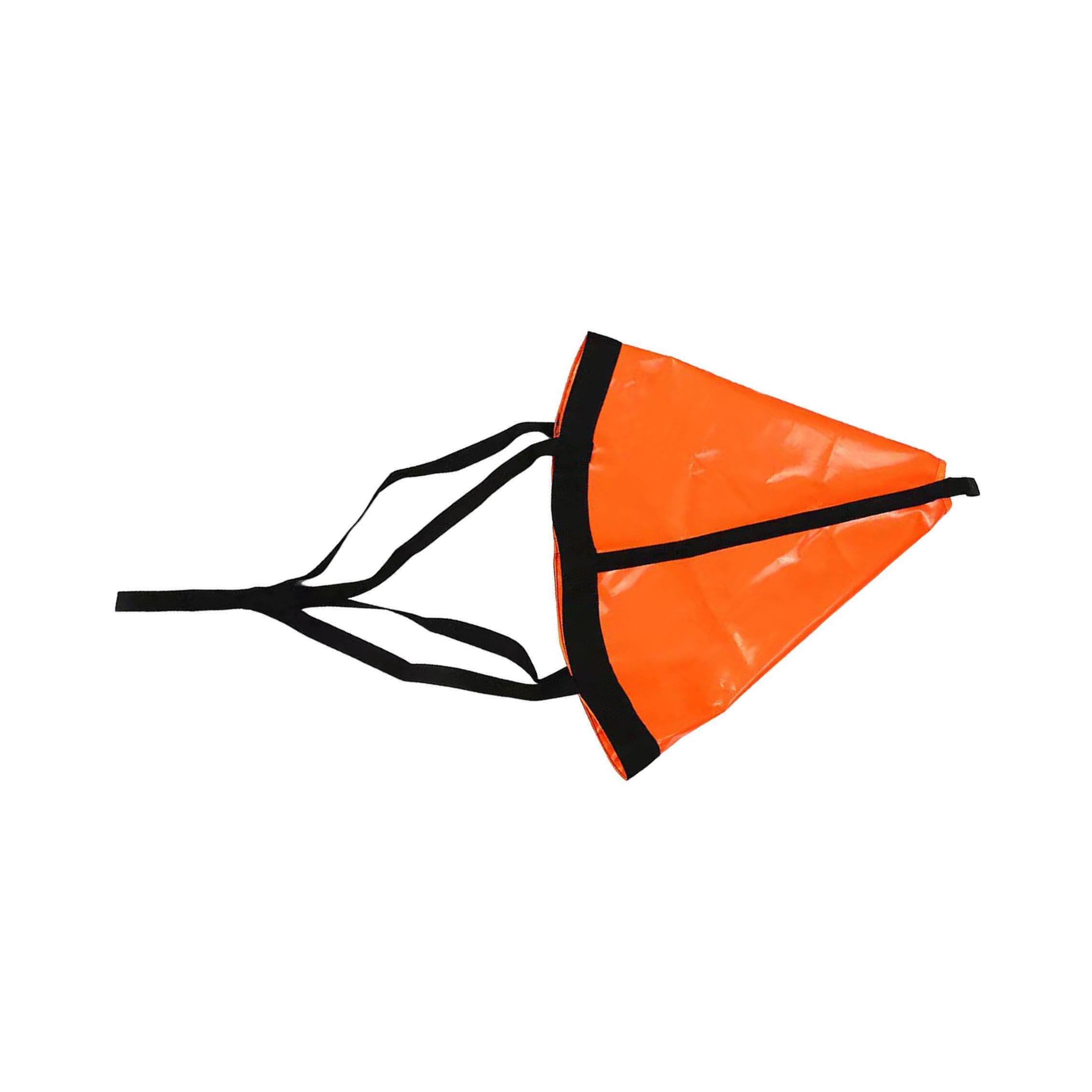 Ancora galleggiante versatile con freno a calzino per barche da pesca, canoa, barche a motore, o kayak. L'ancora galleggiante è realizzata in resistente tessuto di PVC