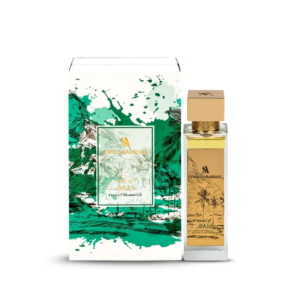 Swiss Arabian Soul of Bali Extrait Spray Unisex 100 ml – Profumo di lusso di lunga durata per uomo e donna – Profumo esotico con note floreali orientali