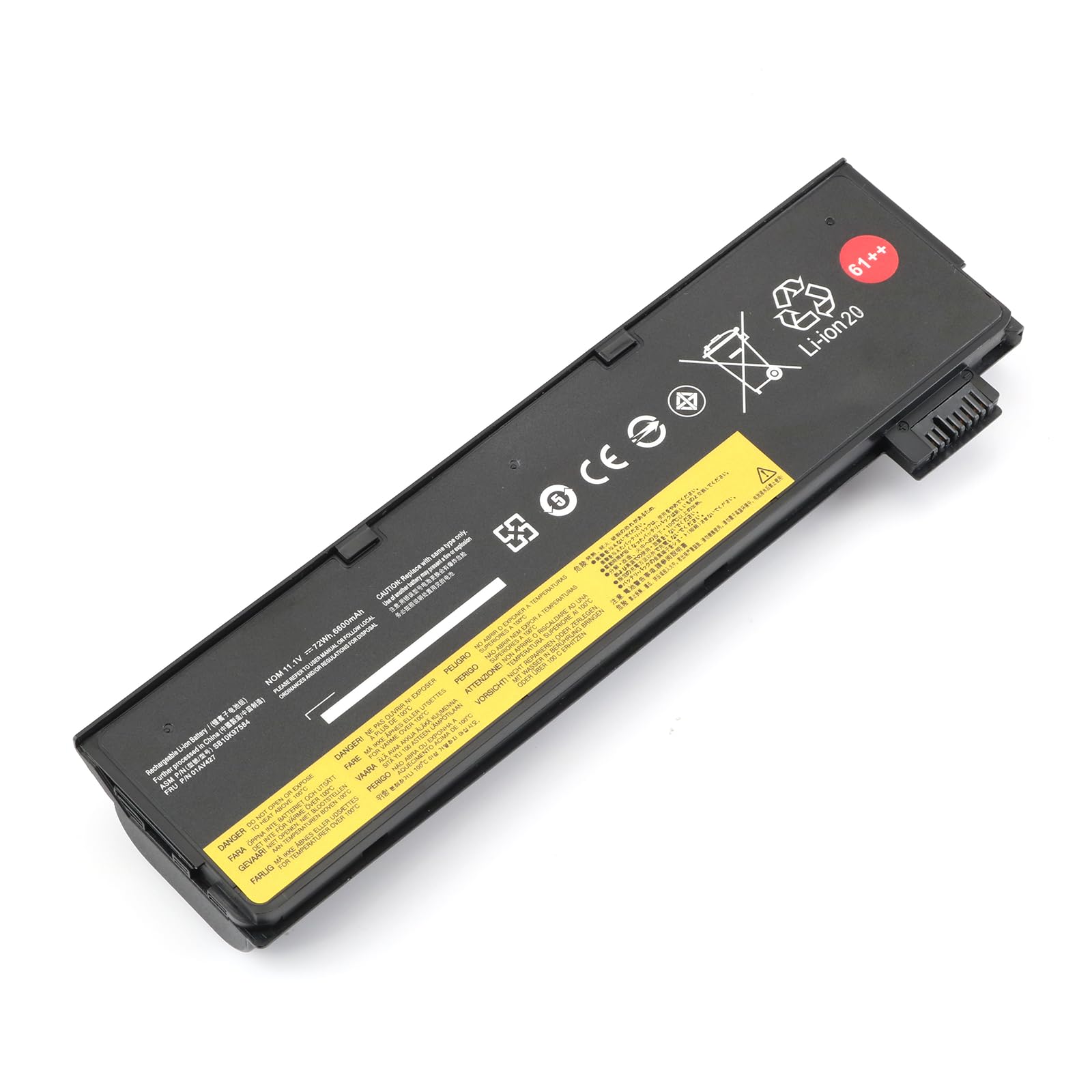 72Wh 61++ 01AV427 01AV425 Battery for Lenovo ThinkPad T480 T470 T580 T570 P51S P52S A485 A475 TP25 Series SB10K97584 SB10K97585 X50M08812 4X50M08812 01AV422 01AV423 01AV428 01AV490 01AV492