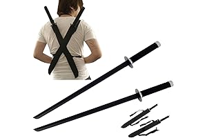 Snake Eyes Sword: Twin Ninja Sword with Dual Shoulder Sheath