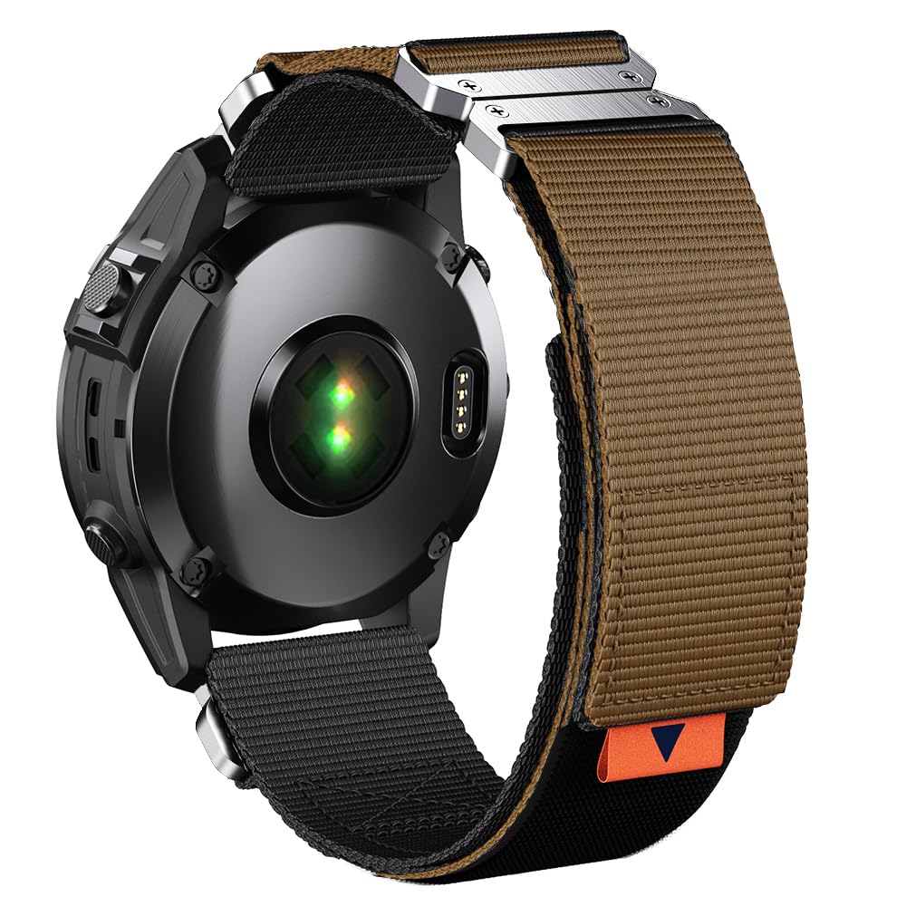 EKINGEEK For Fenix 7X/6X/5X Plus Band Replacement, 26mm QuickFit Nylon Watch Strap for Garmin Fenix 7X/6X Pro/5X Plus/Tactix 7 Delta/Enduro 2 Bands