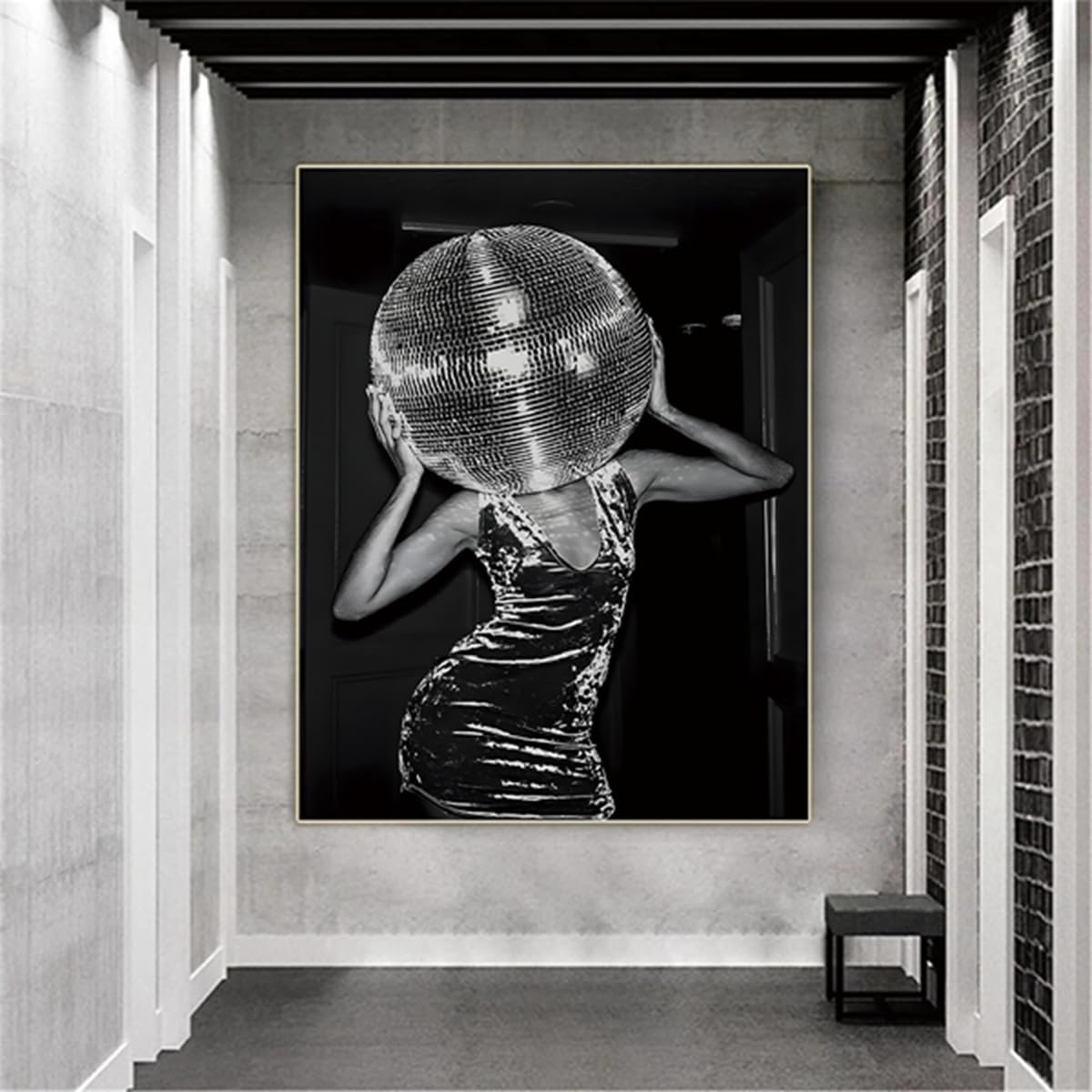 Sexy Middelvinger Feministische Mode Zwart Wit Poster Canvas Schilderen Muur Art Naakt Vrouw Foto Moderne Woonkamer Decor Unframe-style1 12 × 18 inch (30 × 45 cm