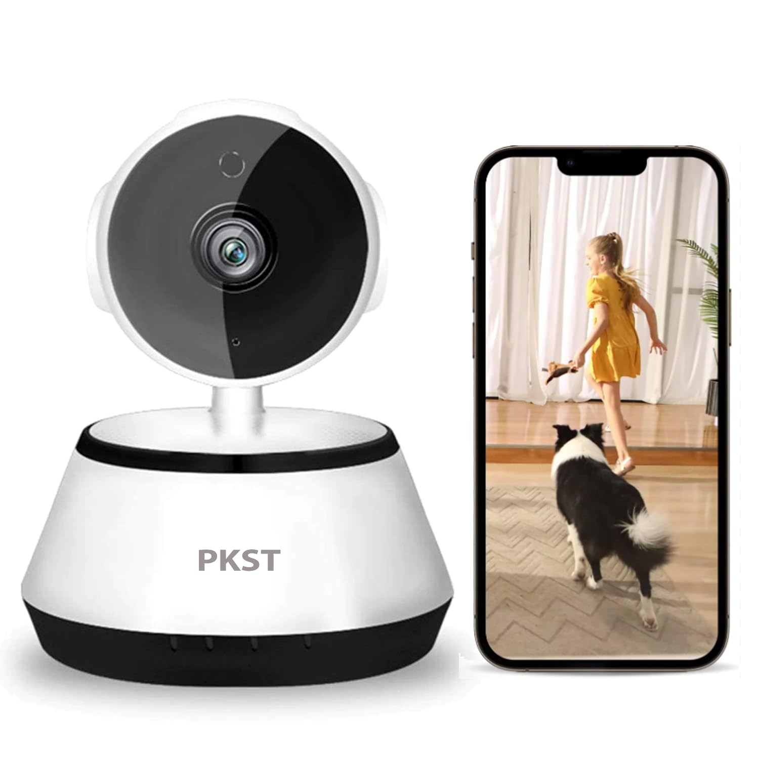 PKST V380 Pro WiFi Smart Wireless CCTV Camera Indoor Outdoor 1080p Resolution with Smart Calling Alarm 360° Viewing Area Supports MicroSD Card Storage Up to 64gb (Color White) (Q6) (B0CJ6ZKRJ8) Amazon Price History, Amazon Price Tracker