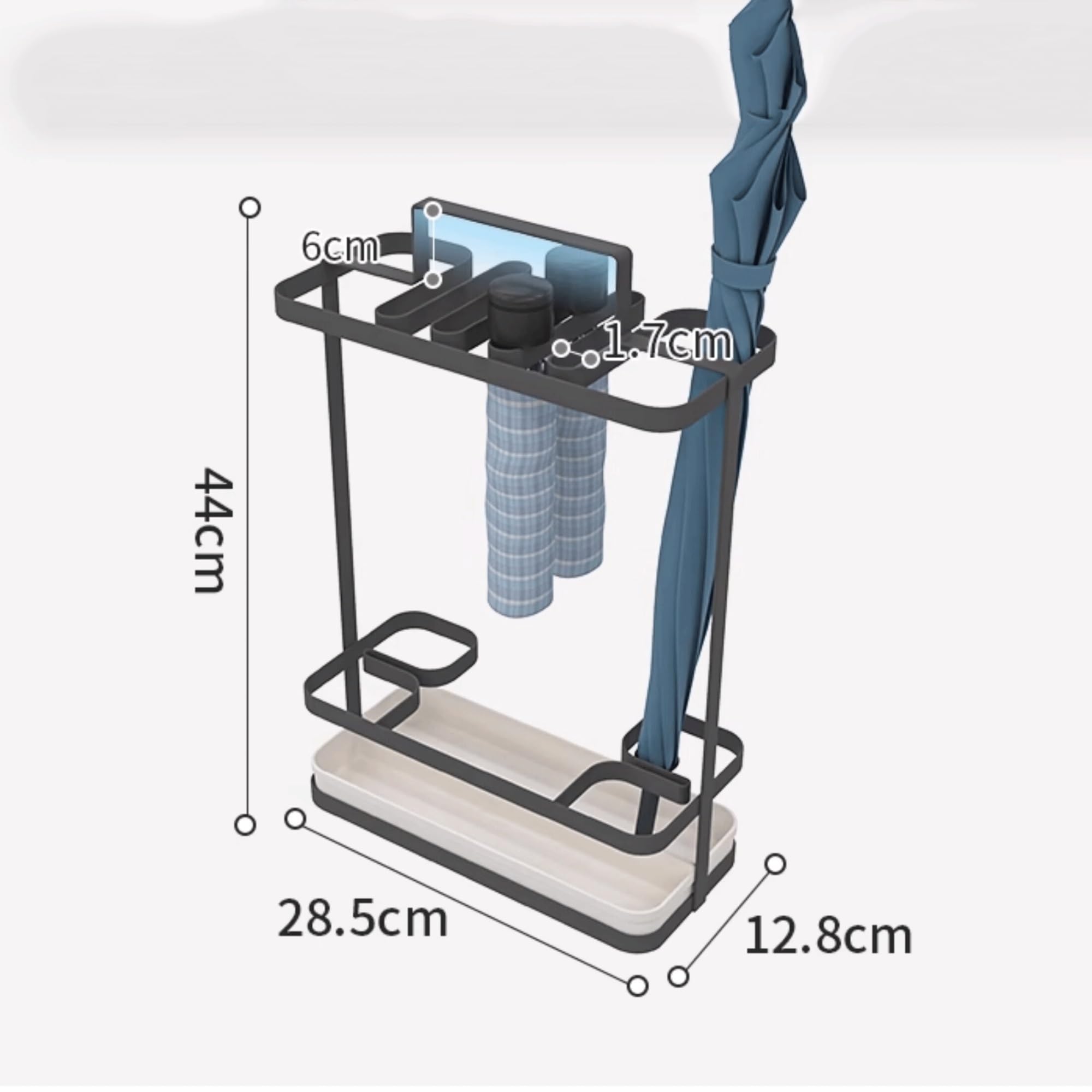 Portaombrelli Un design di stoccaggio e drenaggio due in uno che funge sia da portaombrelli rack Rastrelliera Porta Ombrelli