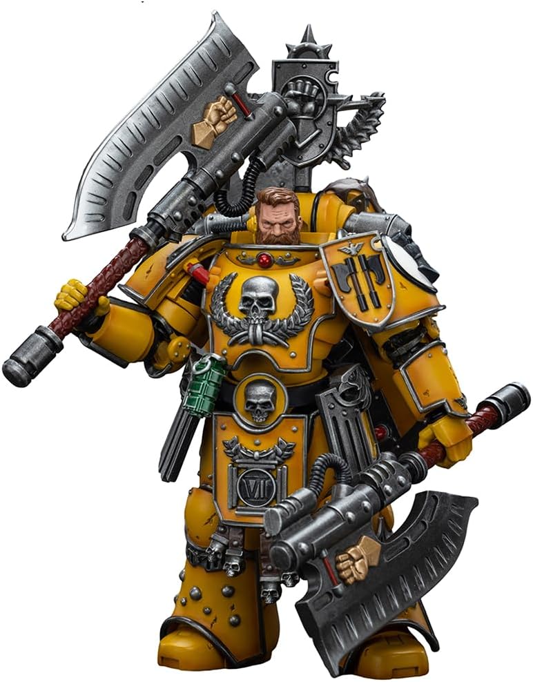 YIZRIO JoyToy Warhammer 40K Imperial Fists The Horus Heresy Genuine License 1/18 Fafnir Rann 4.9 inch Action Figure
