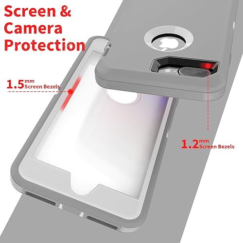 Miniatura 10 de Co-Goldguard Funda para iPhone 7 Plus8 Plus resistente 3 en 1 resistente a los golpes resistente a los arañazos compatible con iPhone 78 55 color