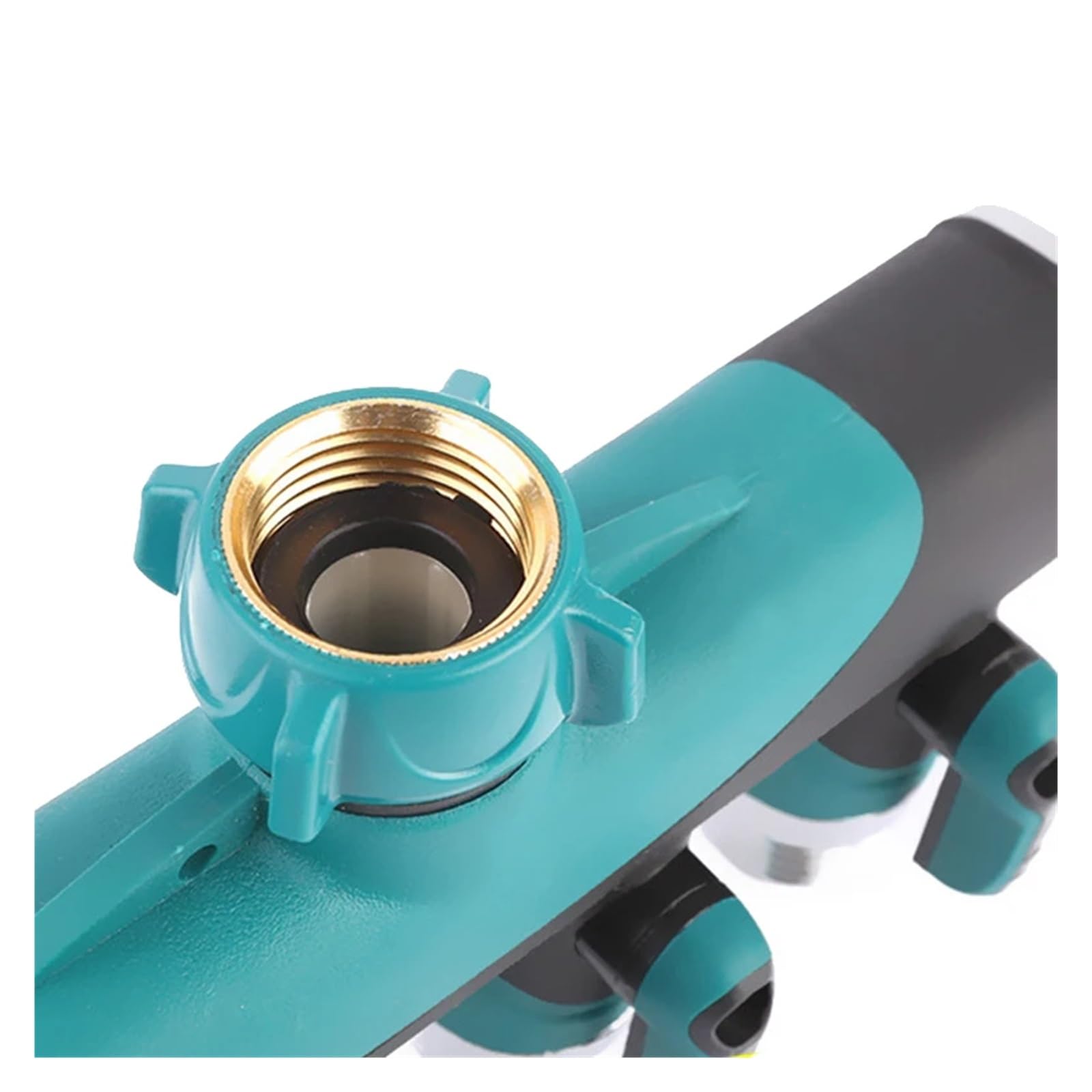 Grifo resistente del divisor de la manguera jardín 1-2-4 vías, adaptador al aire libre compatible con el agua, espita(4 Way USA)