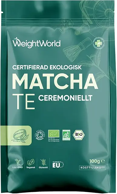 Organic Matcha Powder 100g - Japanese Green Tea for Latte, Smoothies & Juice