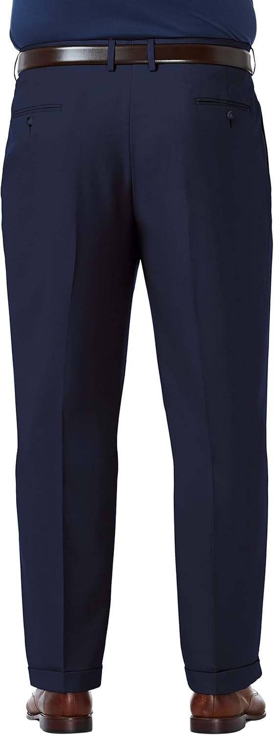 Haggar Men's Premium Comfort Classic Fit Pleat Front Pant Reg. and Big & Tall Sizes - Image 3