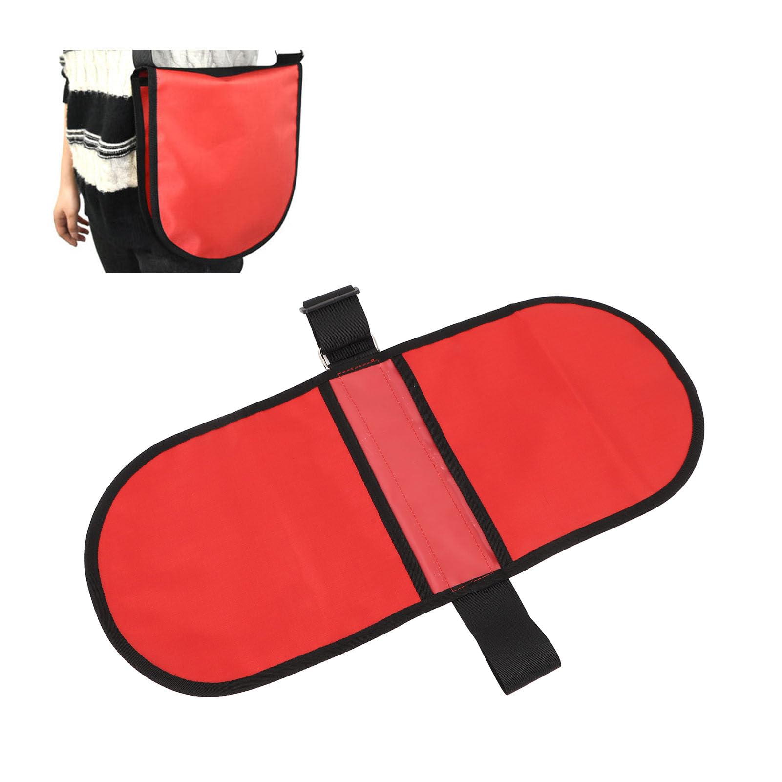 Leapiture Discus Shot Put Carrier Bag Track Field Discus Carry Bag Shoulder Strap Shot Put Carrier Bag 2 Discus Oxford Fabric Storage Bag Discus Storage Bag for Athletes (Red)