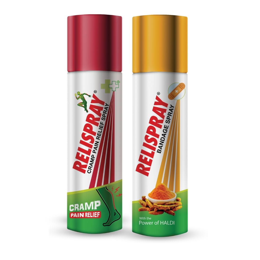 RELISPRAY Cramp Pain Relief Spray & Bandage Spray | Ayurvedic Spray | 75g Combo of 2