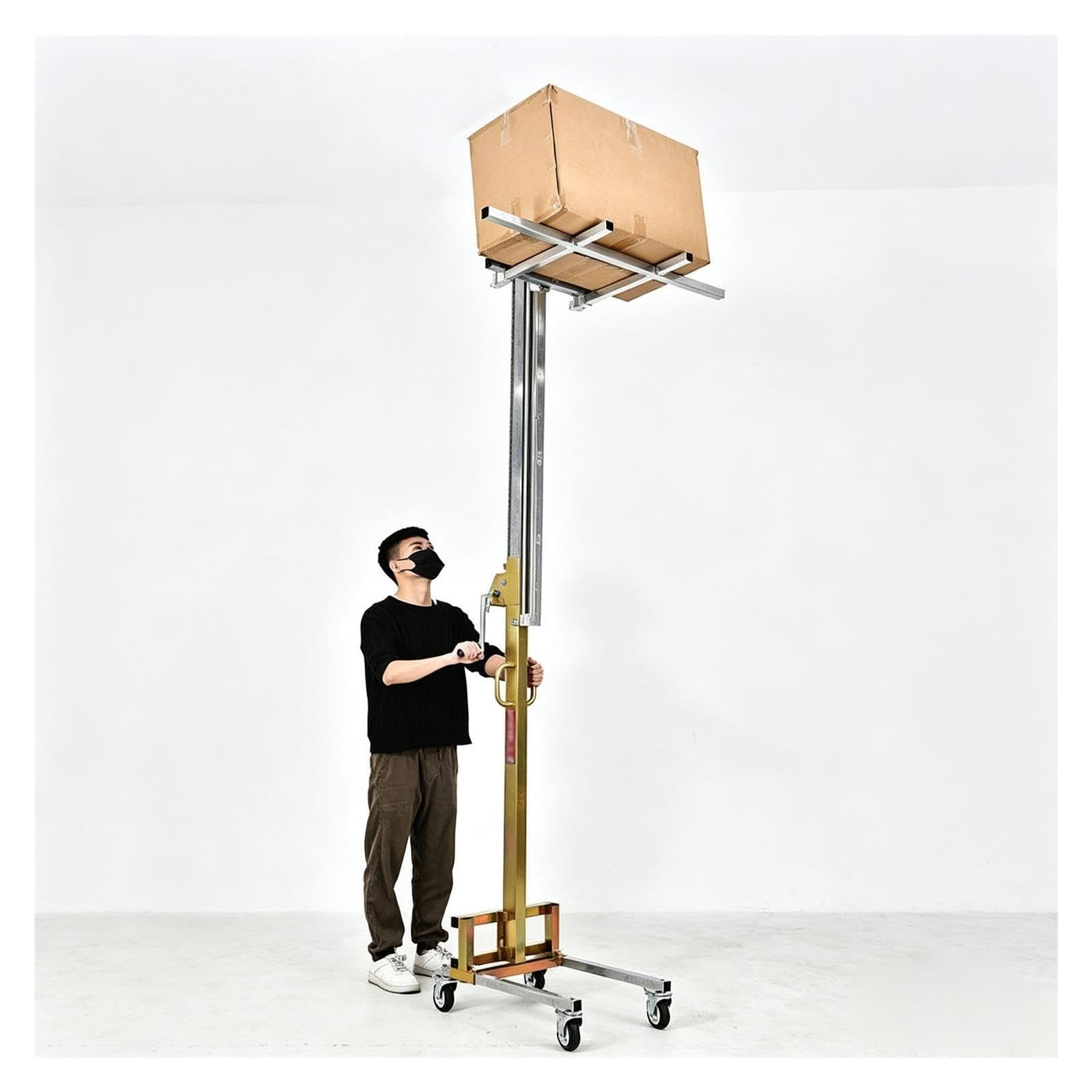 Carrello Elevatore Manuale 1.8/2.1/2.5m Sollevatore Regolabile In Altezza