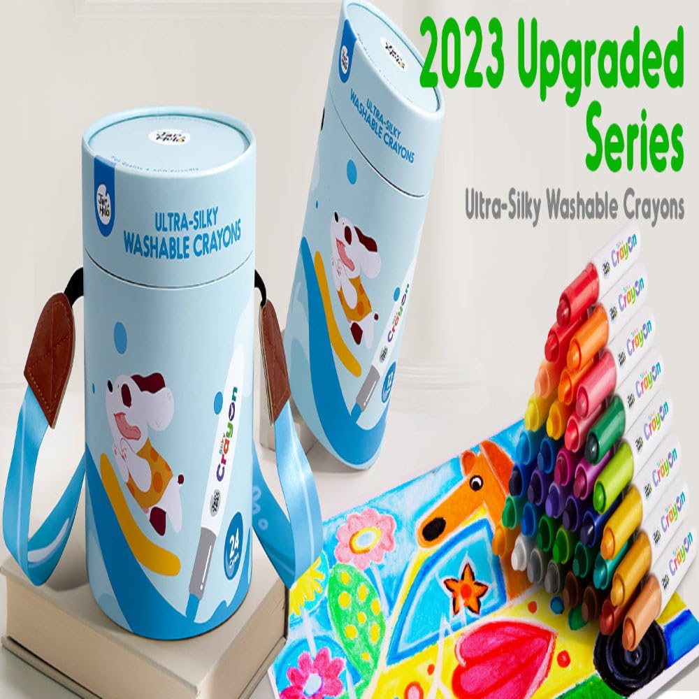 Jarmelo Ultra Silky Washable Crayons-24 colors - Image 2 thumbnail
