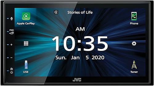 Miniatura 1 de JVC KW-M560BT Apple CarPlay - Reproductor multimedia Android Auto con pantalla táctil capacitiva de 6.8 pulgadas, audio Bluetooth y llamadas manos