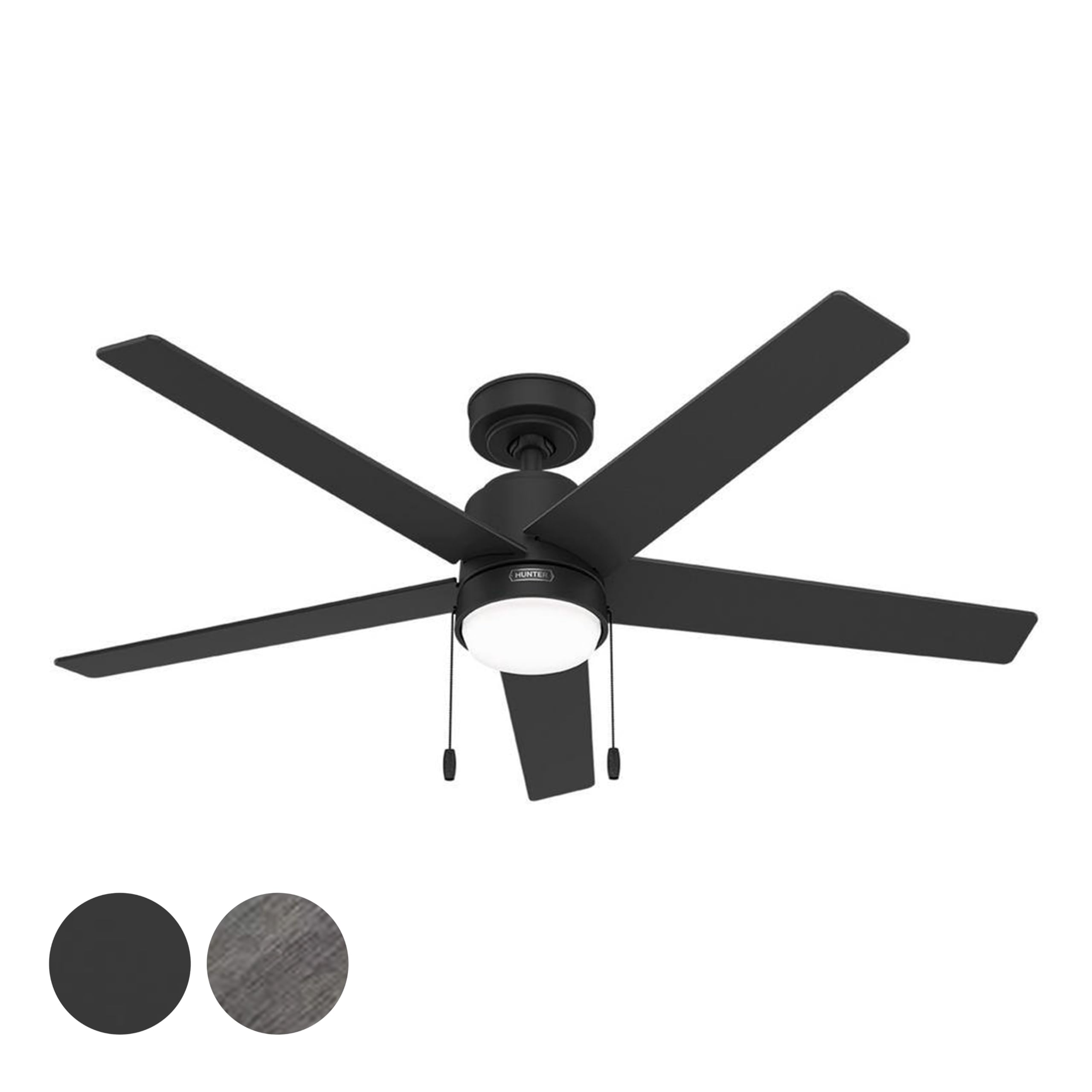 Amazon.com: Hunter Fan 52 inch Matte Black Indoor Ceiling