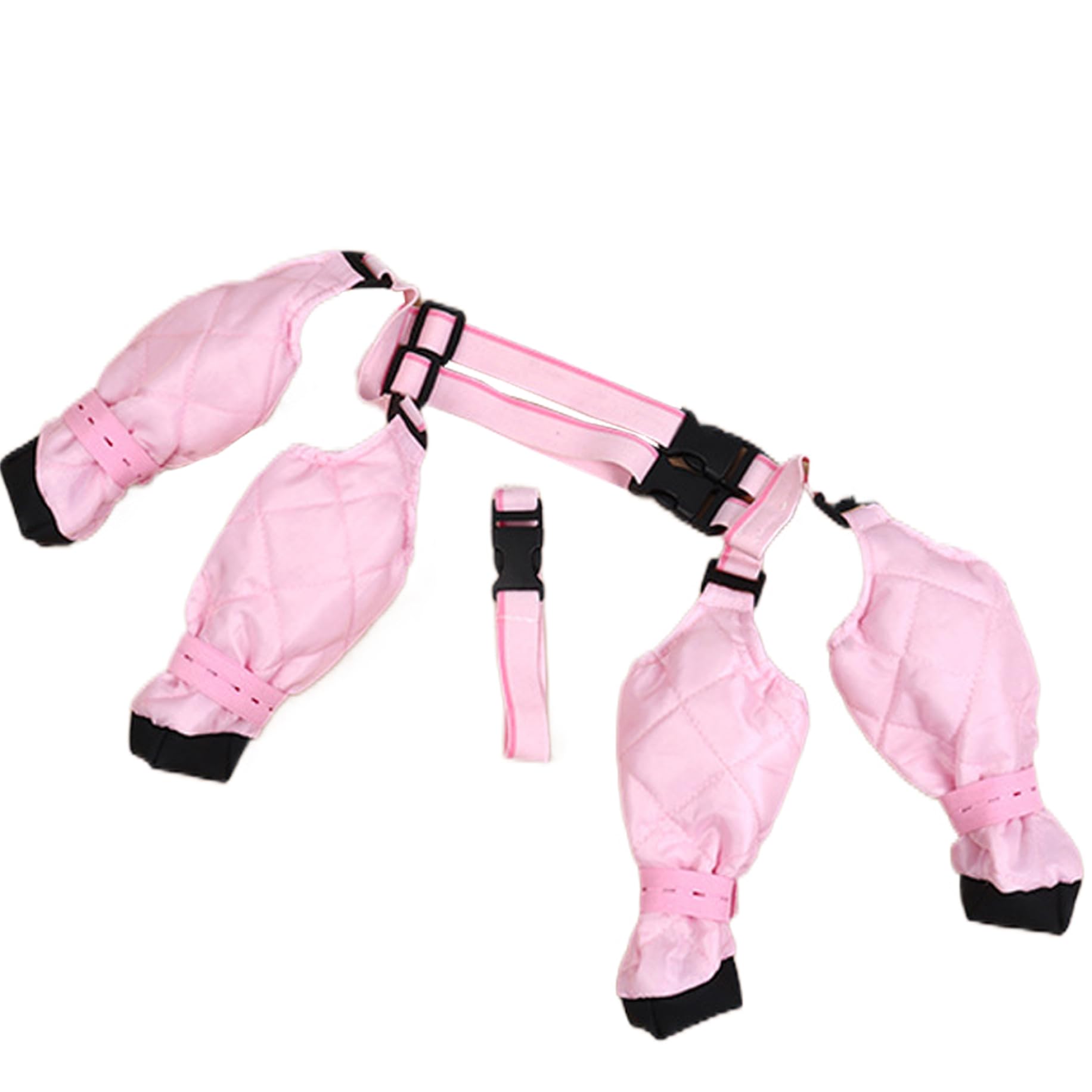 Bottes à bretelles pour chien idéales pour les randonnées d'hiver et balades sous la pluie