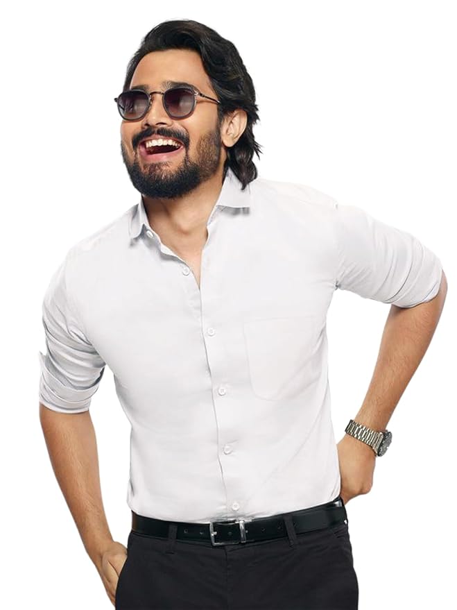 Buy Pinkmint Casual Shirt for Men Stylish Mens Shirt Soild Regular Fit Long Sleeve Formal Wear at Rs. 349