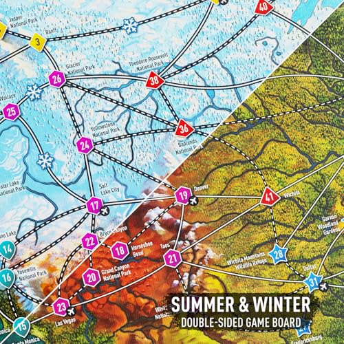 photo tour north america  family board game for kids and adults  travel strategy game  ages 8  easy to learn  15 players  fun for game night amp educational play