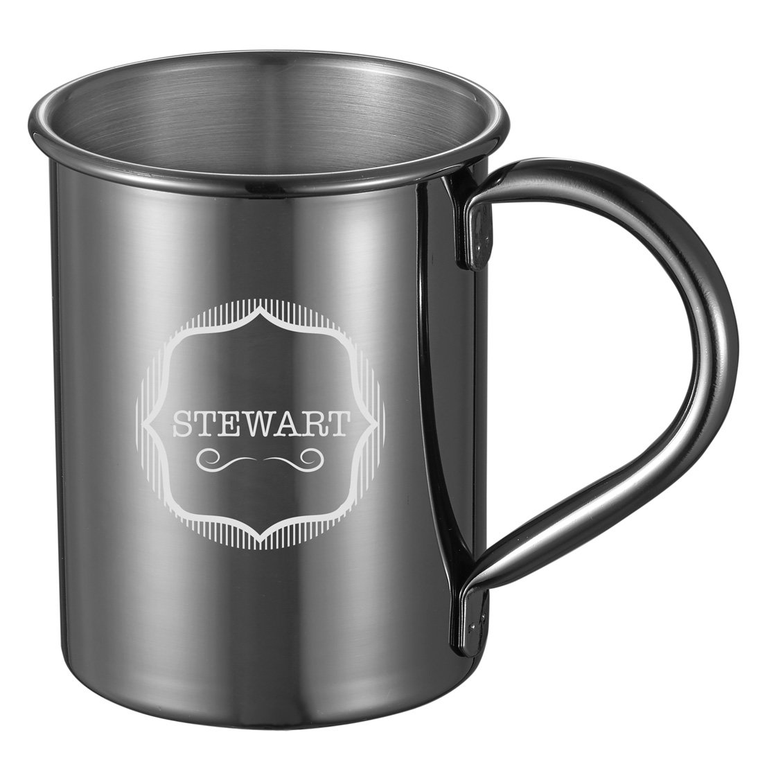Personalized Visol Elise Gun Metal Finish 13 oz Moscow Mule Mug