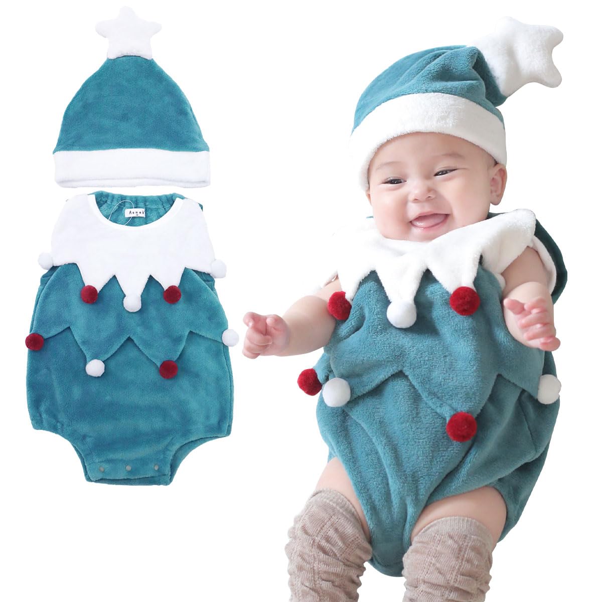 クリスマス　コスプレ赤ちゃんピアス クリスマス コスプレ赤ちゃんピアス キッズ・ベビー】ツリーボア