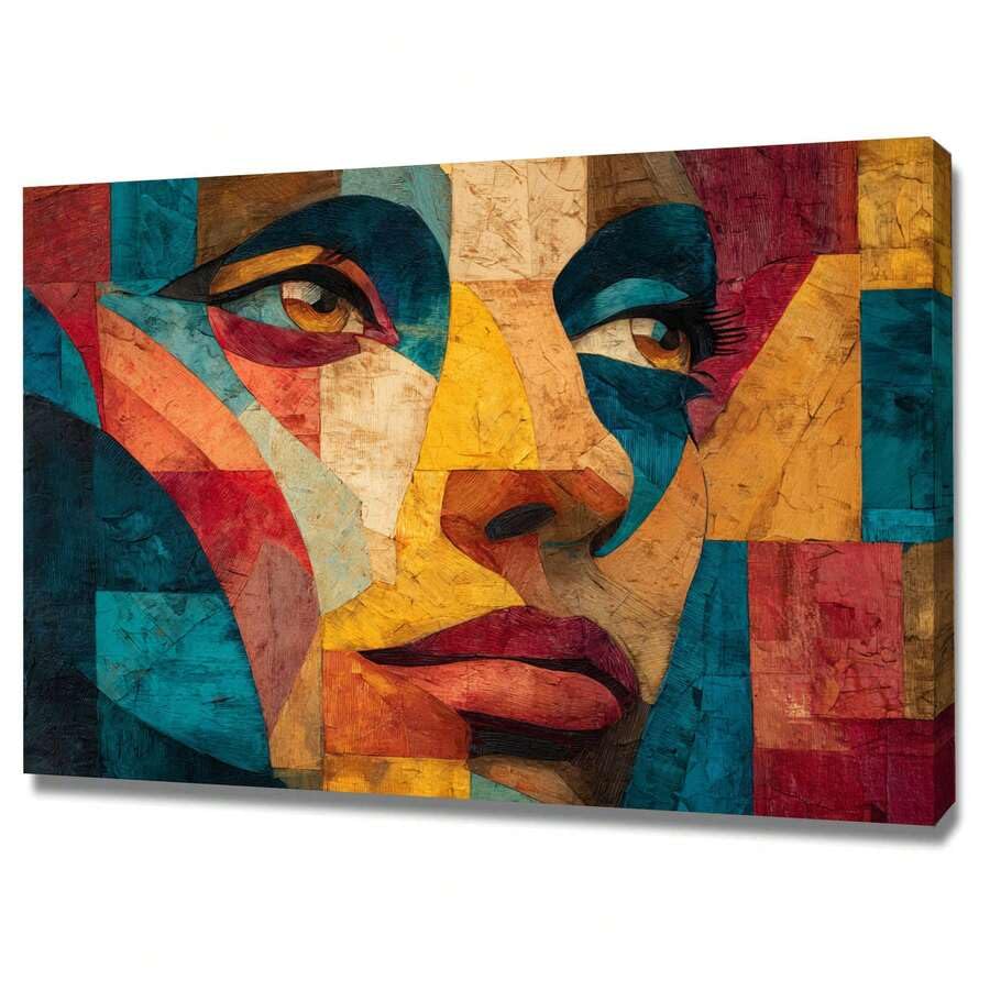 Peinture abstraite sur toile portrait moderne décoration murale chambre maison 60x80
