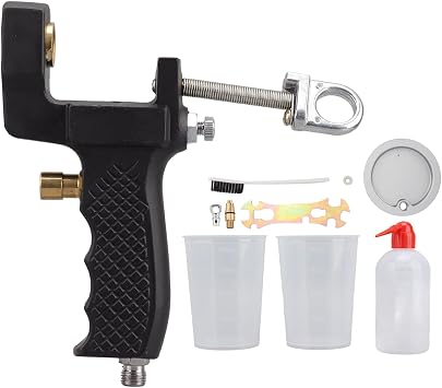Professional Gel Coat Spray Gun with FN5 Nozzle, 1000ml Cup, Alloy Steel Construction, for Resin, Gypsum, Parting Films, Includes Measuring Cup and Cleaning Tools