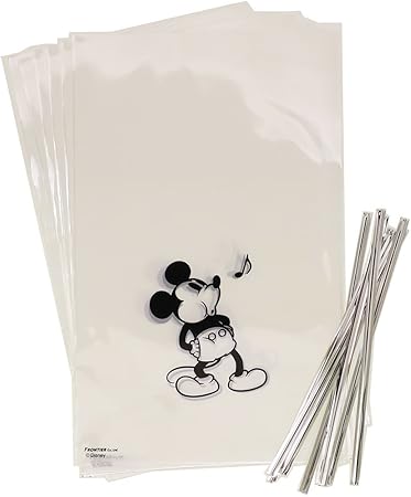 Amazon Co Jp ミッキーマウス ラッピング 用品 ギフト袋 ワイヤータイ 8セット ラフ ディズニー 文房具 オフィス用品