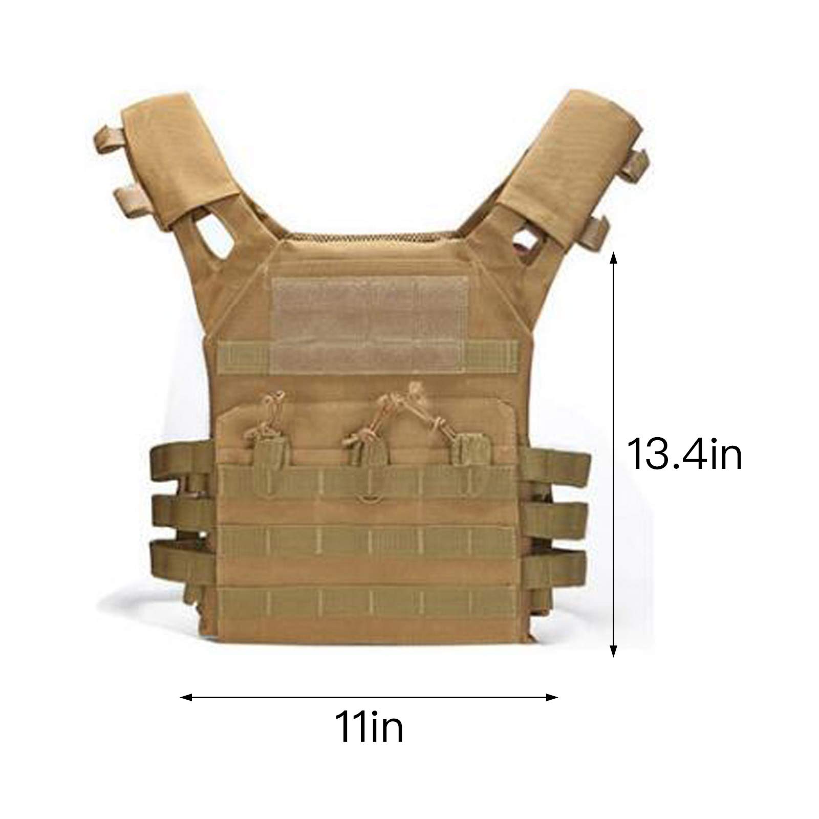 DADEA Taktische Weste, leichte taktische JPC Weste Weste, Outdoor Combat Training Spiele Weste für Männer verstellbar & leicht, schützende strapazierfähige Weste