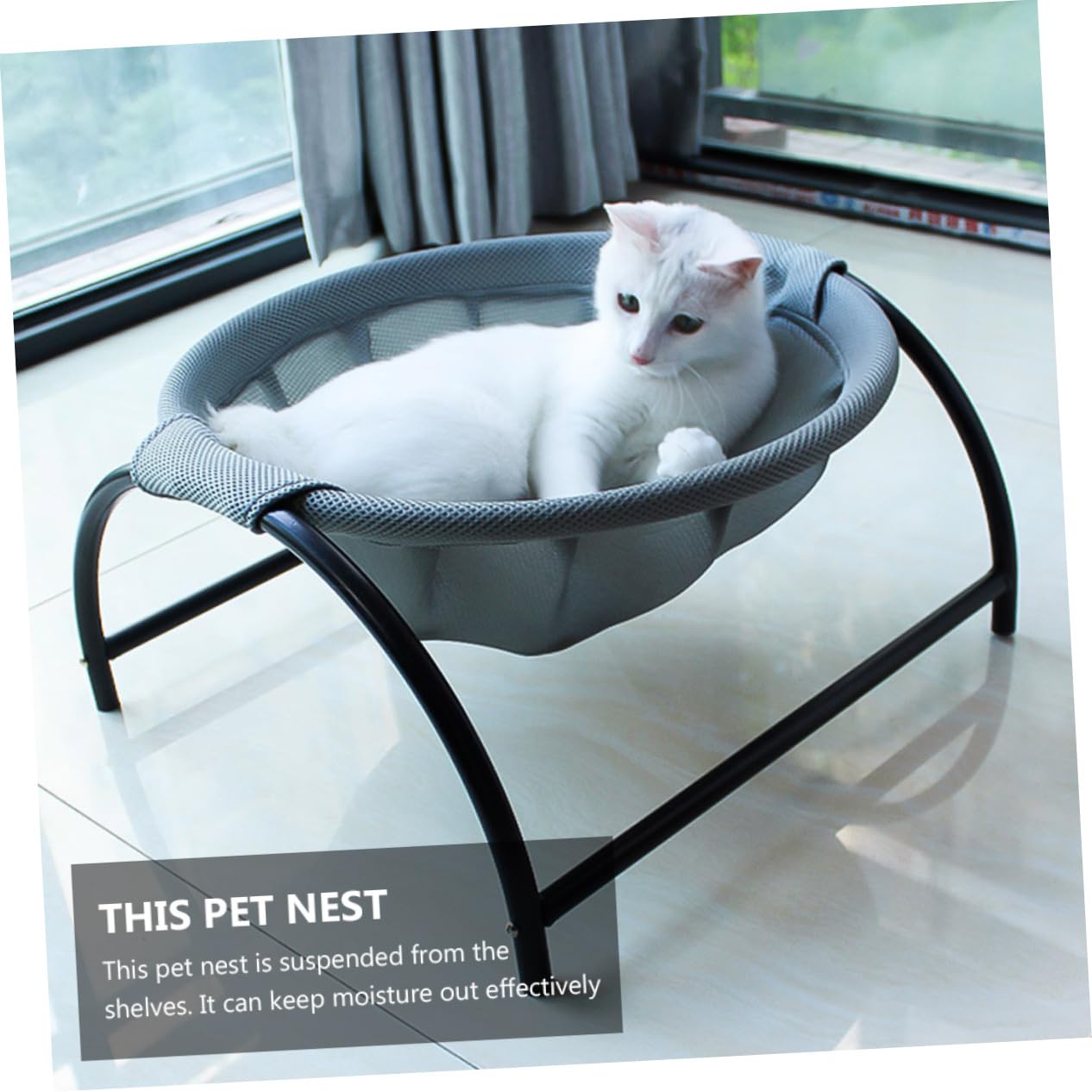 SUPVOX Hamac Surélevé pour Chat Et Chien Lit Confortable Respirant Design Moderne pour Animaux De Compagnie Accessoire pour Maison
