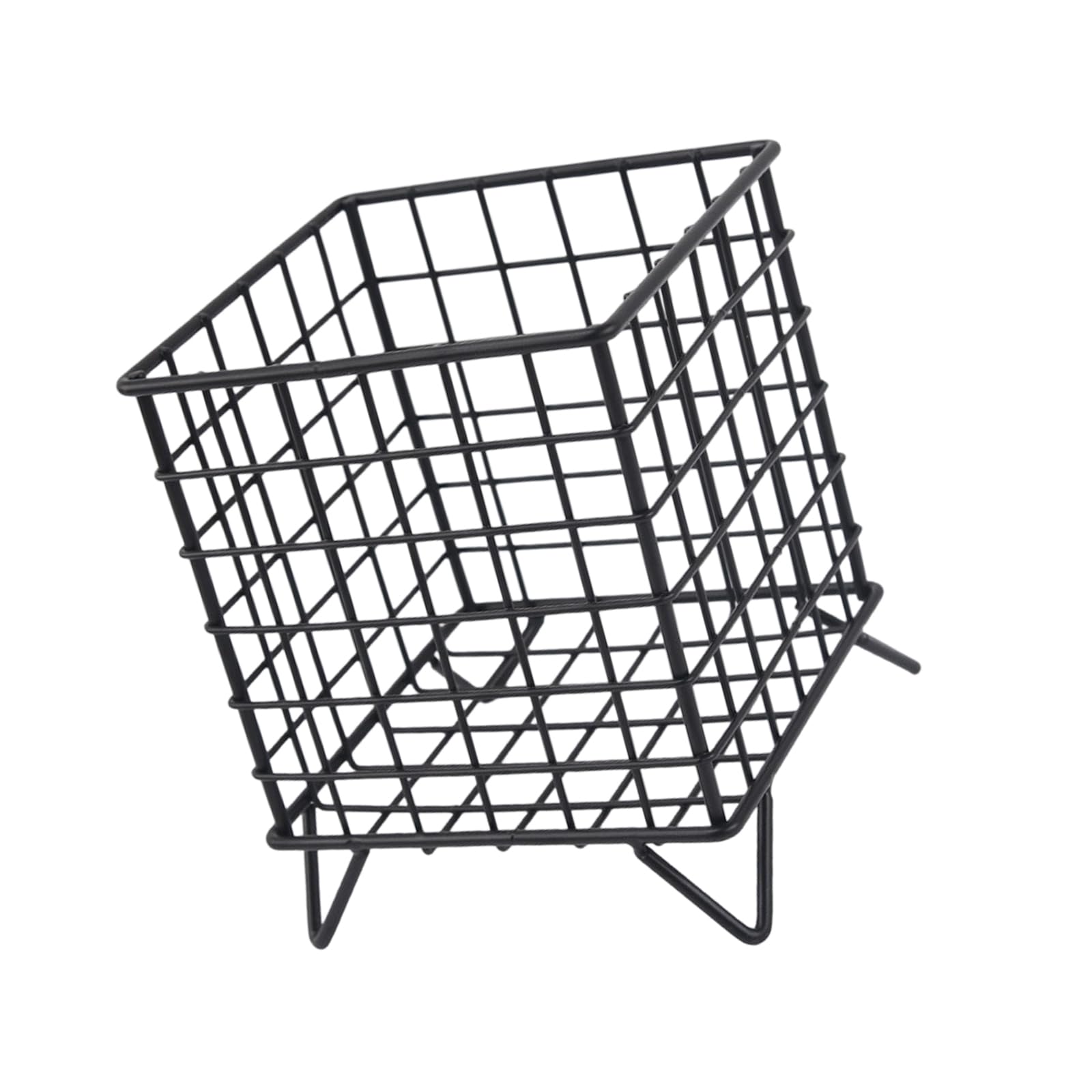 NRVTRE Contemporary Handwoven Metal Holder Offices Supply Organizers for Cosmetics Accessories and Small Items Compact Size Home Organization Basket
