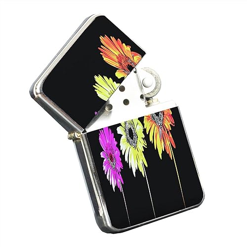 Daisy Chain - Encendedor de bolsillo cromado plateado