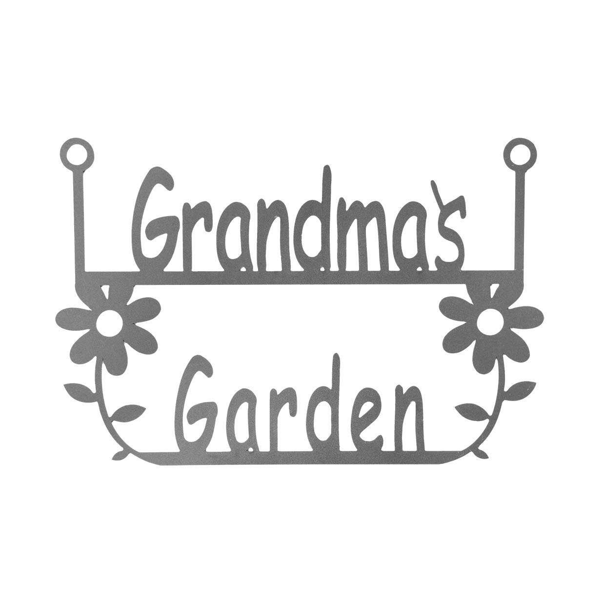 ROCC RUSTED ORANGE CRAFTWORKS CO. Garden Hanger for Her (Grandma's)-Garden Signs Decorative Outdoor-Grandma's garden sign-Outdoor Signs-mom's garden-grandma garden decor-Gardening Signs