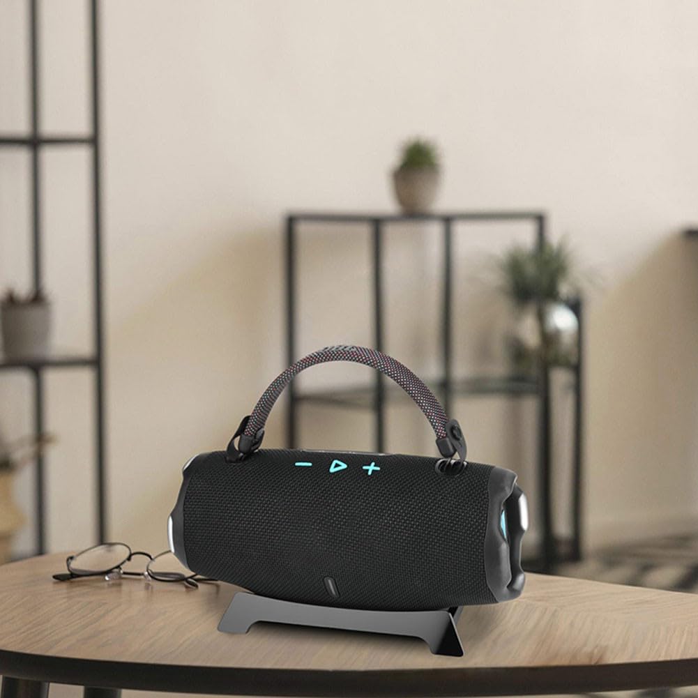 BlissfulAbode Espositore da tavolo in acrilico per altoparlanti JBL Charge 6/5 Supporto antiscivolo per altoparlanti Supporto da scrivania Telaio di supporto per altoparlanti accessorio trasparente