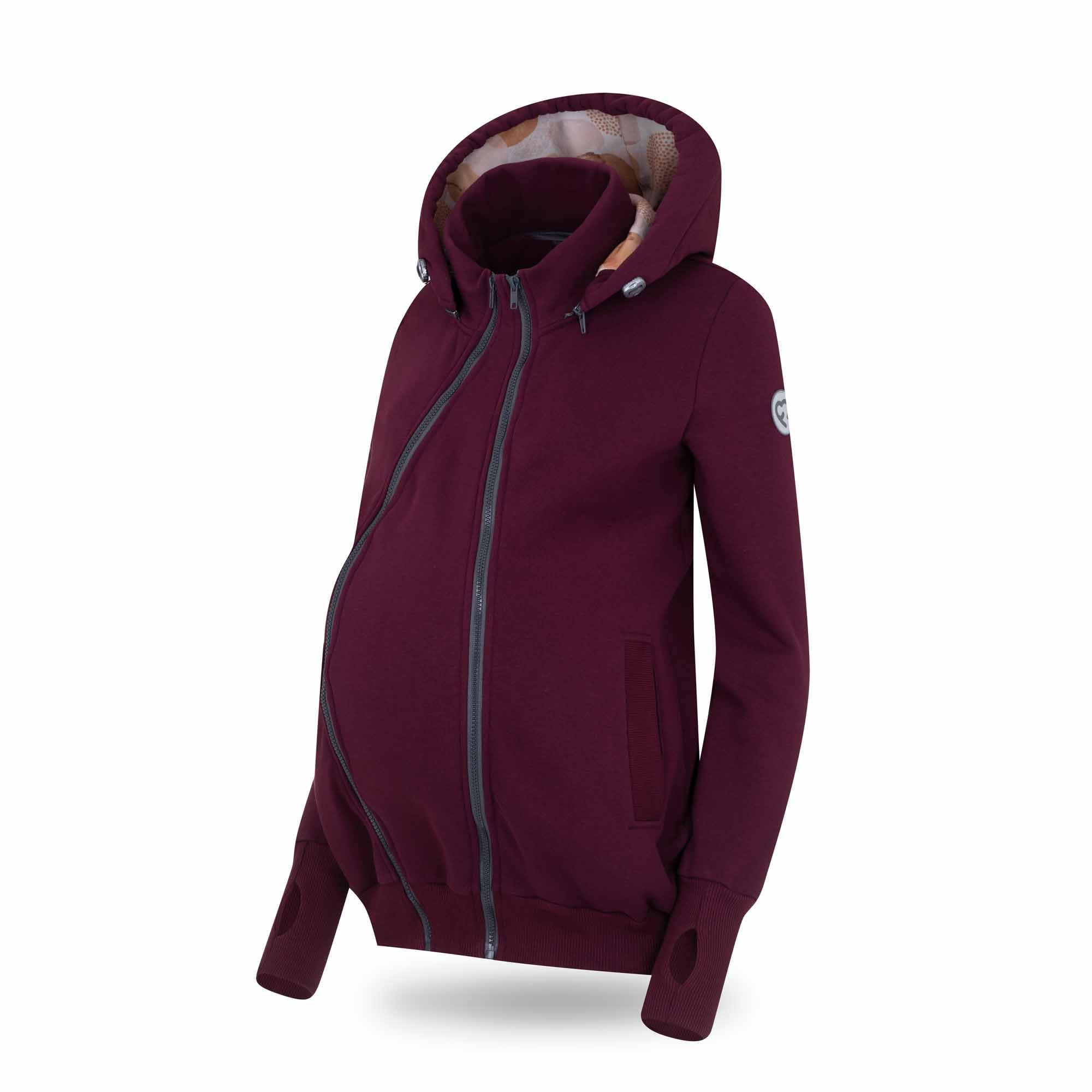fun2bemum Pola 4in1 Baby Tragejacke für Mama Känguru Kapuze VORNE/HINTEN