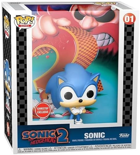Funko Pop! Game Cover: Figura exclusiva de Sonic The Hedgehog 2 en estuche rígido