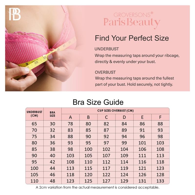 Image of Groversons Paris Beauty Super Support M-Frame Non Padded Everyday Cotton Bra (BR133)