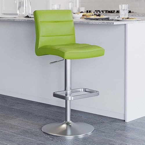 Miniatura 104 de Zuri Furniture Lush - Taburete giratorio sin brazos de altura ajustable magenta con base de acero cepillado Magenta,Rojo -,Blanco,Marrón,Verde