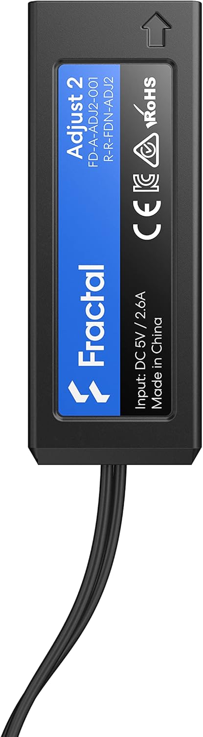Fractal Design Adjust 2 Manual ARGB Controller for All Standard 5V ARGB LED Fans Strips and Devices Chaining Y-Cable Adapter Included